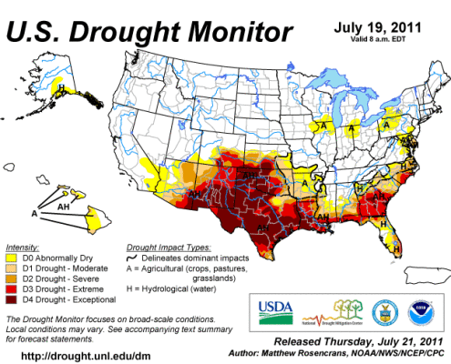 (Pic 1) U.S. Drought Monitor