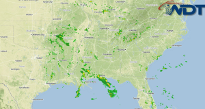 Storms Developing Across the Southeast
