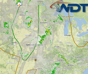 Thunderstorms Developing Over the Northern Plains