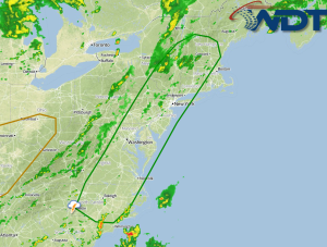 Thunderstorms Developing Across the Northeast and Mid Atlantic