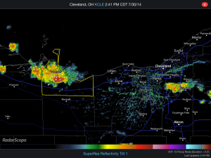 Storms Developing in Northern Ohio