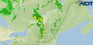 Severe Thunderstorms Developing Across the Northeast