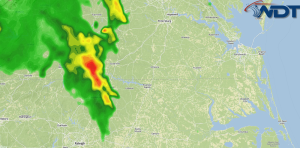 Thunderstorms Developing Across Portions of North Carolina and Virginia