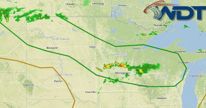 Thunderstorms Developing Over the Northern Plains and Midwest