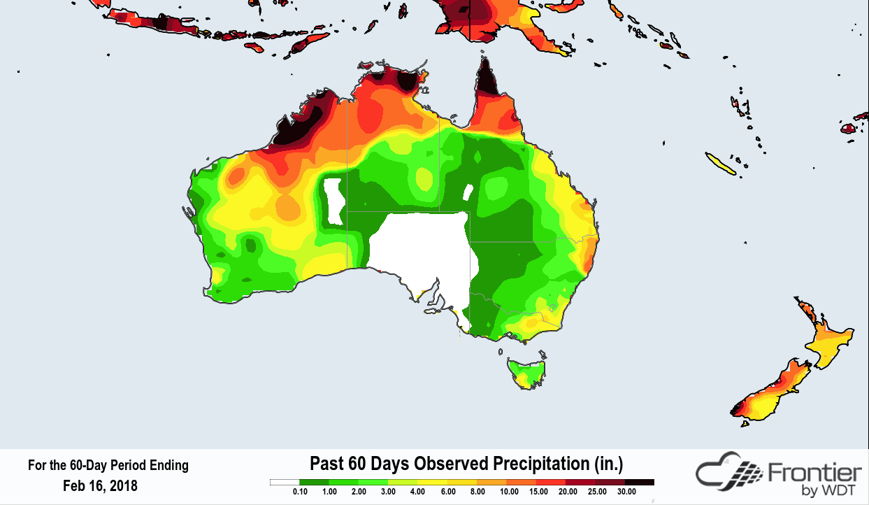 Frontier 60 Day Rainfall Australia