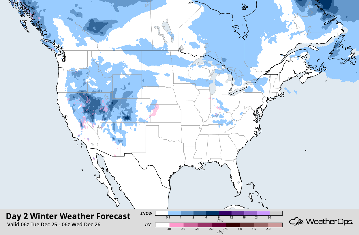 WeatherOps Christmas Day Winter Weather Forecast
