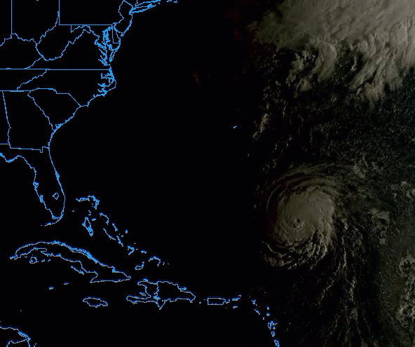 Hurricane Florence on Satellite