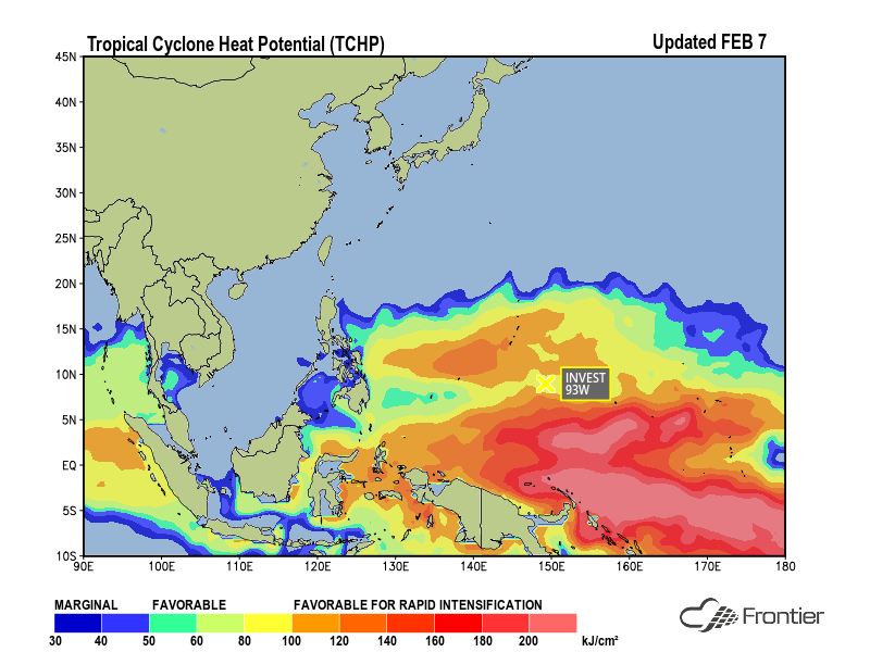 Tropical Cyclone Heat Potential - Feb. 7, 2018