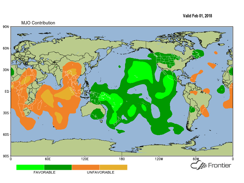 MJO Contribution Valid Feb 1