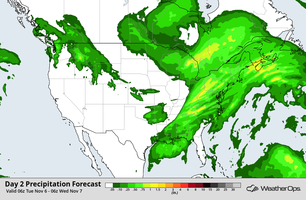 QPF for Election Day