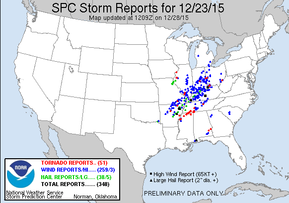 Storm Reports Dec 23, 2015