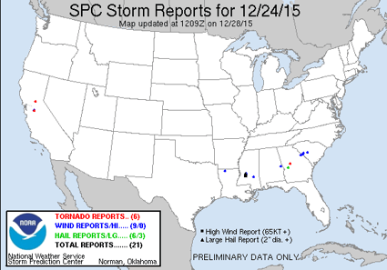 Storm Reports Dec 24, 2015