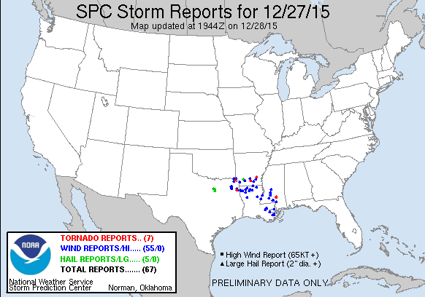 Storm Reports Dec 27, 2015