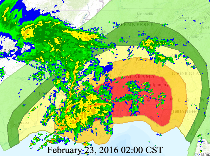 2pm Real Time Radar Image