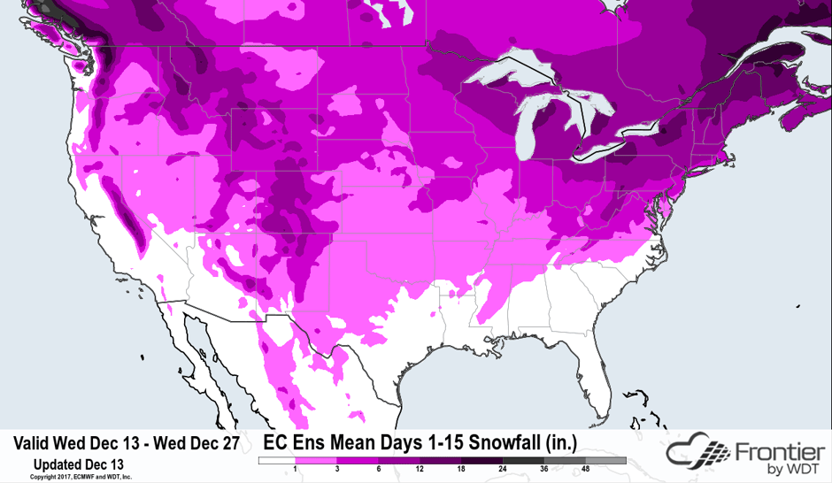 ECMWF Ens Mean Days 1-15 Snowfall 