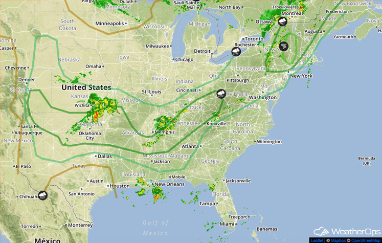 WeatherOps Map with Outlook