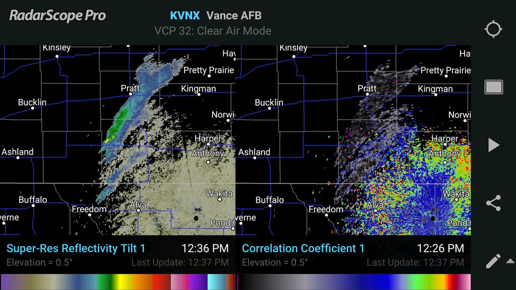 KTLX Correlation Coefficient