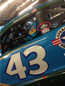 Car #43 with WeatherOps Logo