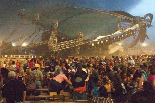 Indiana State Fair Stage Collapse Due to Wind (AP)