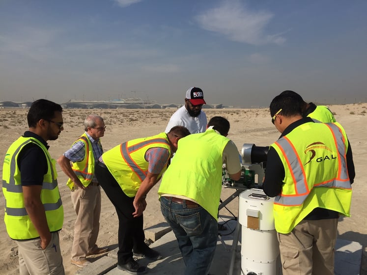 Training the technicians how to maintain the radiometer