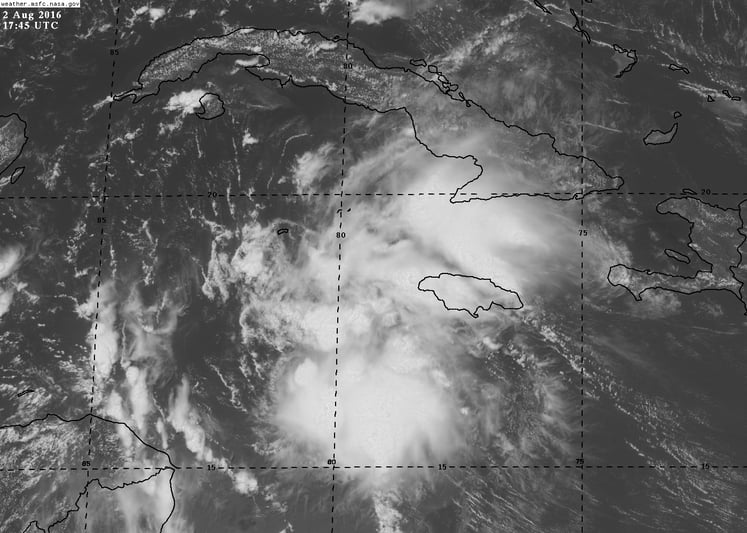 Visible Satellite Image of Earl