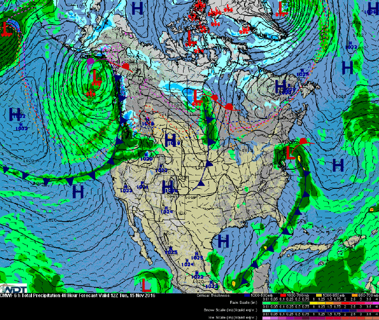 Frontal Analysis Monday, November 14, 2016