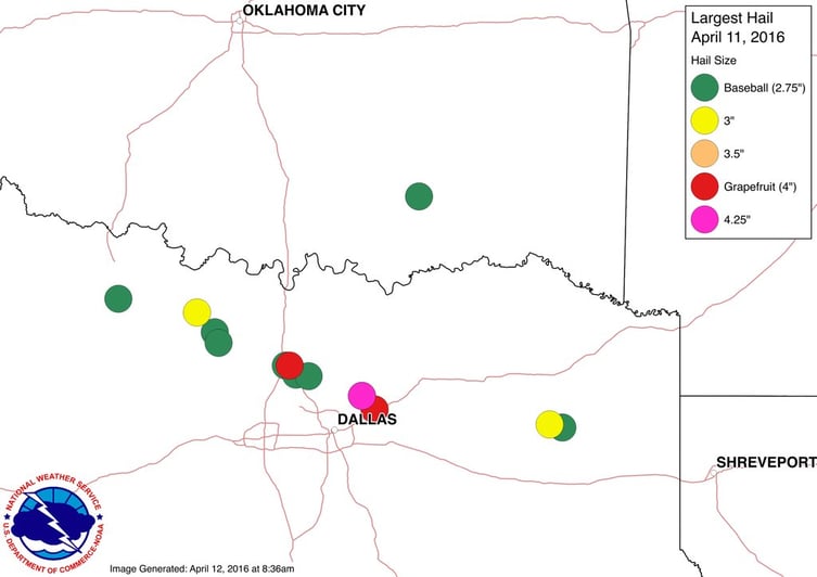 NWS Hail Reports