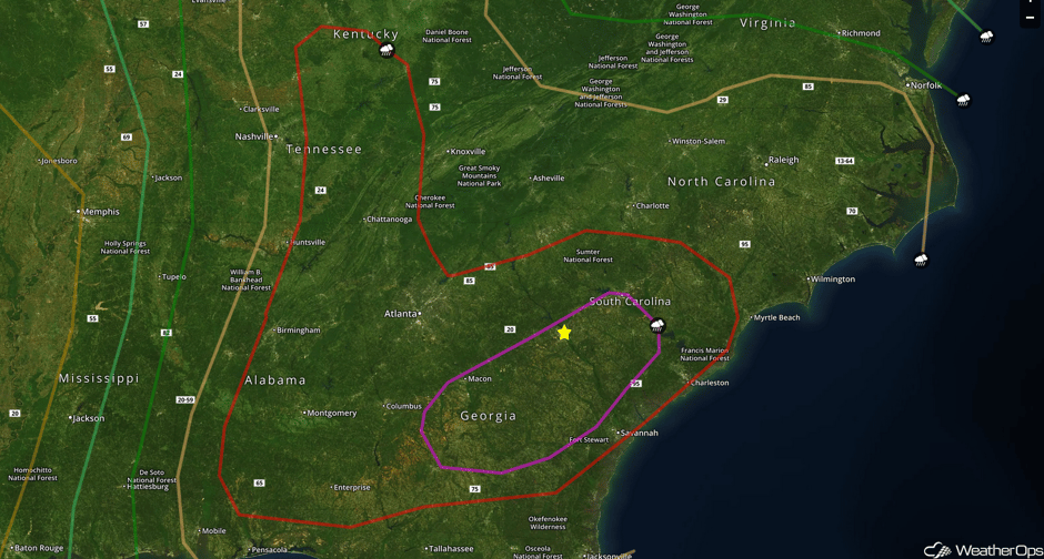 SPC Convective Outlook Containing a High Risk for the Masters