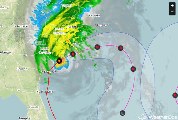 Hurricane Matthew Track Forecast 10-8