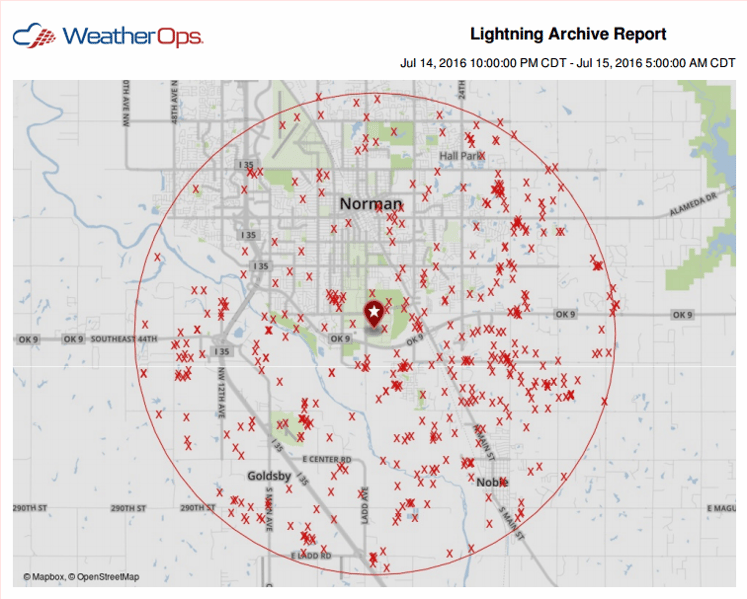 Lightning Strikes Near WDT