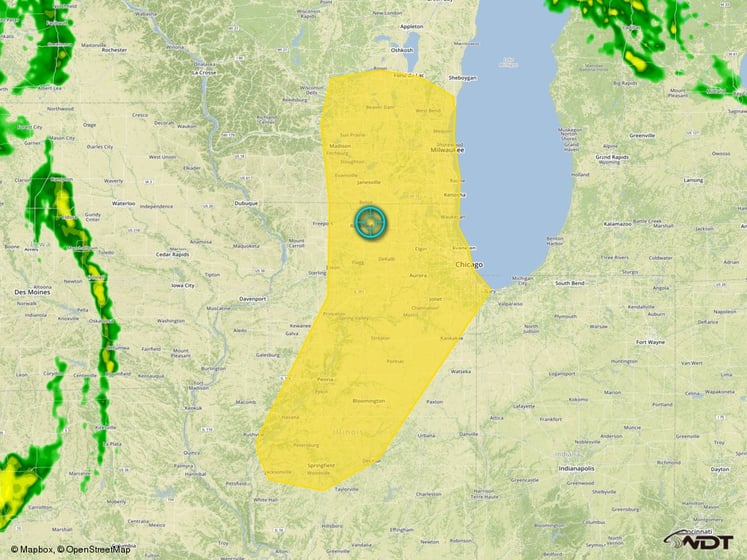 Monday Thunderstorm Risk Outline 4/25/15