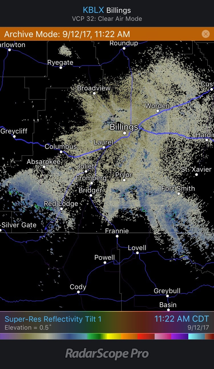 RadarScope: A Radar View of the Montana Wildfires