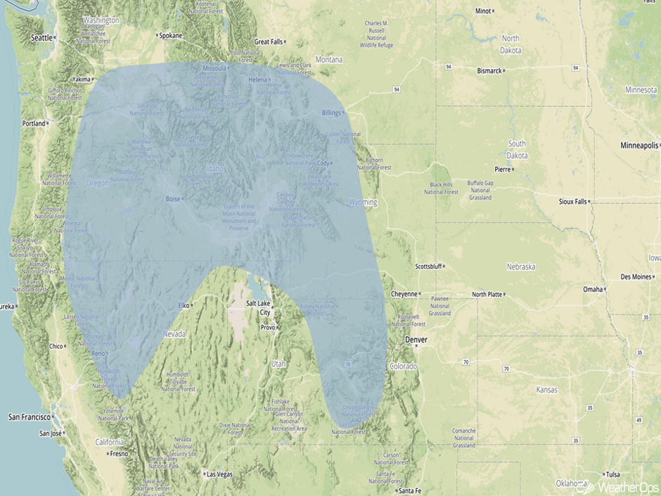 Significant Snowfall Risk Outline for Wednesday, January 11, 2017