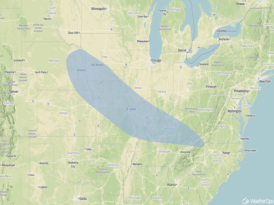 Significant Snowfall Risk Outline for Saturday, March 11, 2017