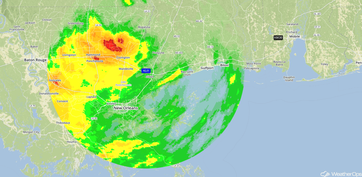 Storm Total Precipitation Louisiana 8/12/16 1:47pm