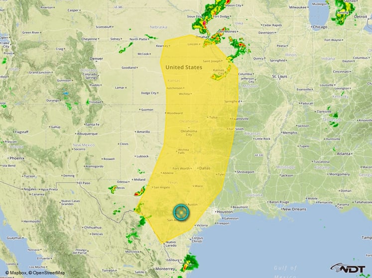 Severe Thunderstorm Risk Outline for Thursday, May 26, 2016