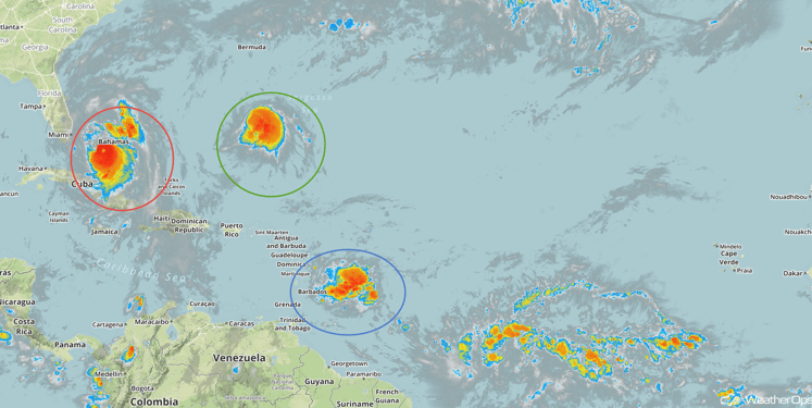 Tropical Infrared Satellite for Thursday