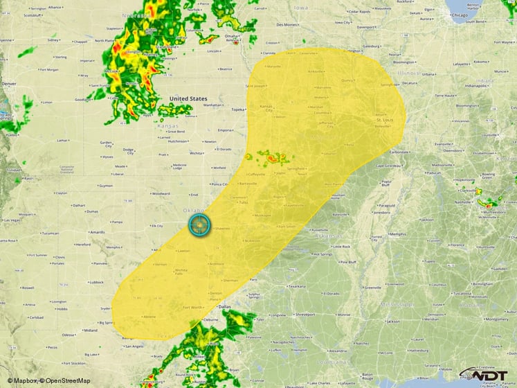 Thunderstorm Risk Outline for Wednesday, May 11, 2016