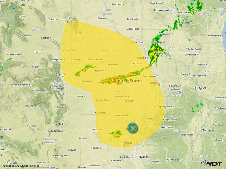 Severe Thunderstorm Risk Outline Tuesday, May 24, 2016