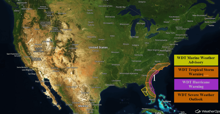 US Hazards for Friday, October 7, 2016