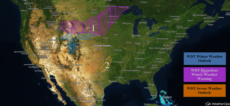 US Hazards for Thursday, November 17, 2016