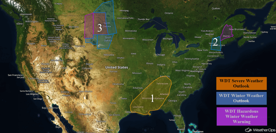 US Hazards Tuesday, November 29, 2016