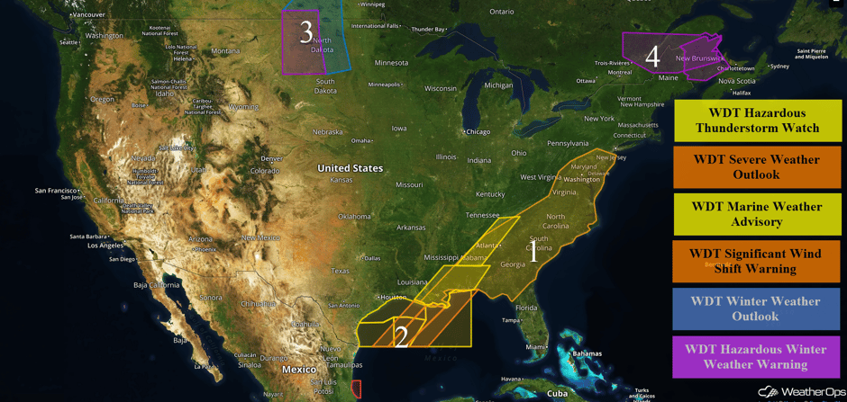 US Hazards Wednesday, November 30, 2016