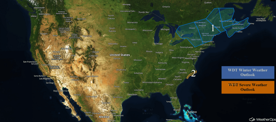 US Hazards for Monday, December 12, 2016