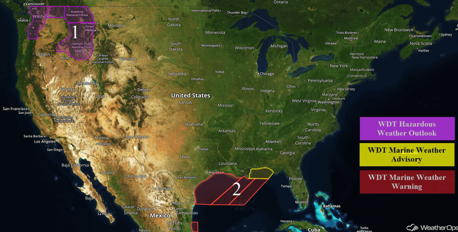 US Hazards Monday, December 19, 2016