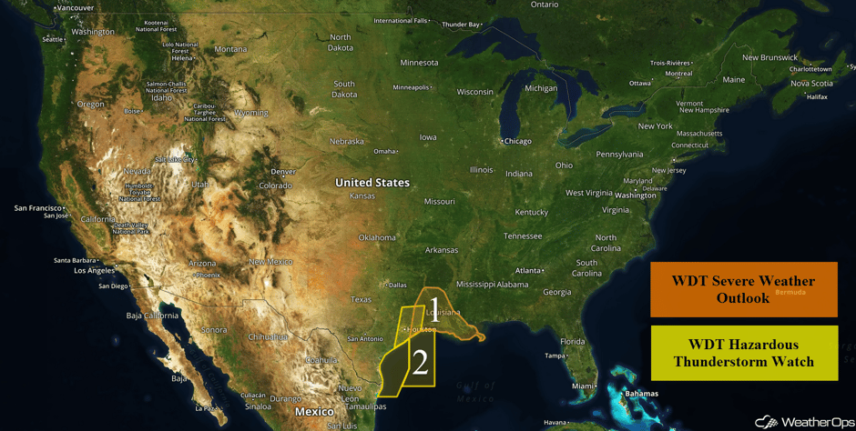 US Hazards for Monday, February 20, 2017