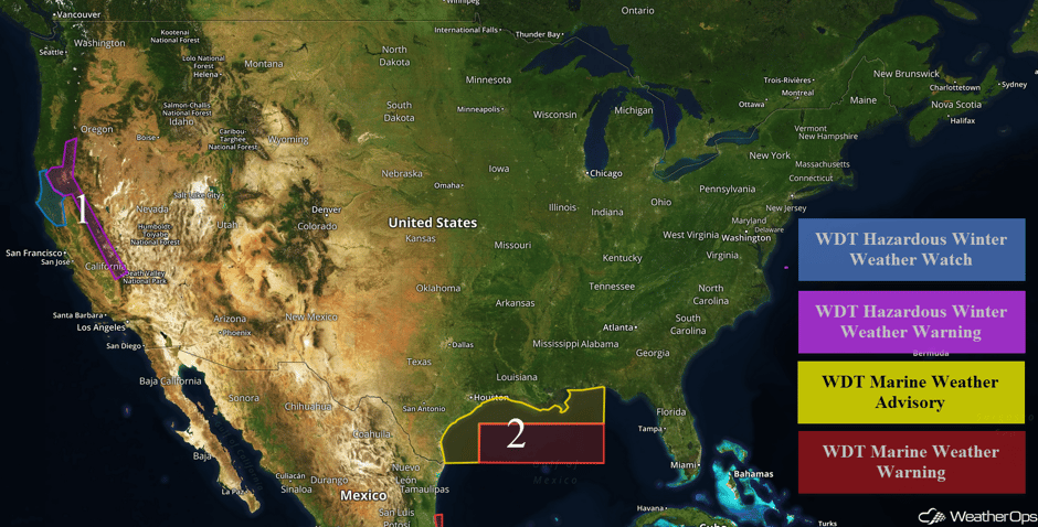 US Hazards for Friday, March 3, 2017