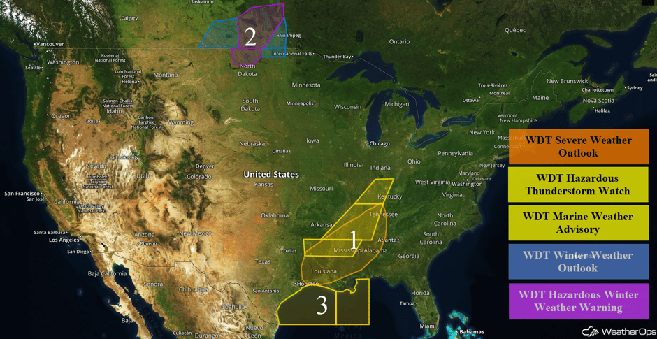 US Hazards Tuesday, March 7, 2017