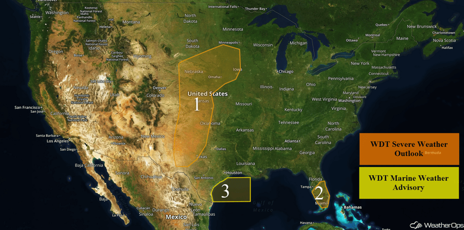 US Hazards for Thursday, March 23, 2017