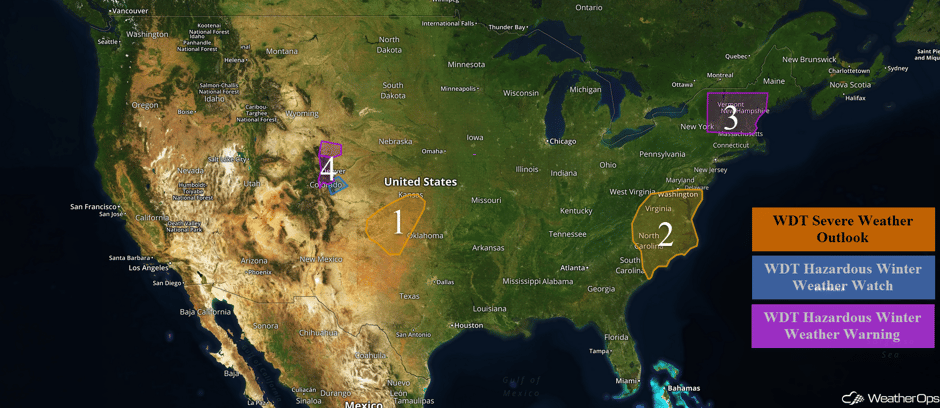 US Hazards Friday, March 31, 2017